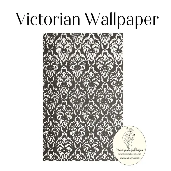 Victorian Wallpaper Decoupage Paper for Crafting and Mixed Media {1}