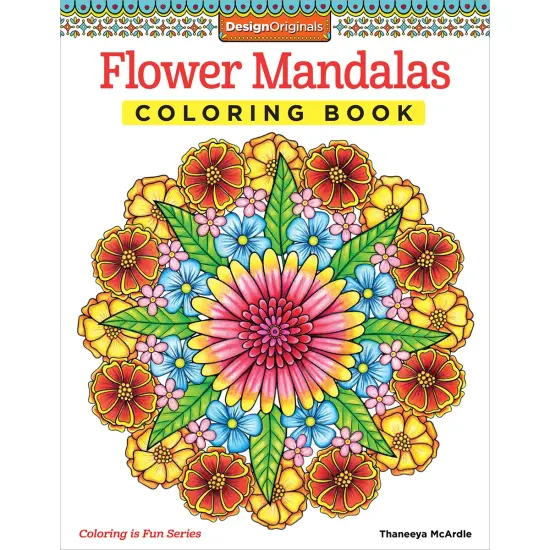 Flower Mandalas Coloring Book-Softcover {1}
