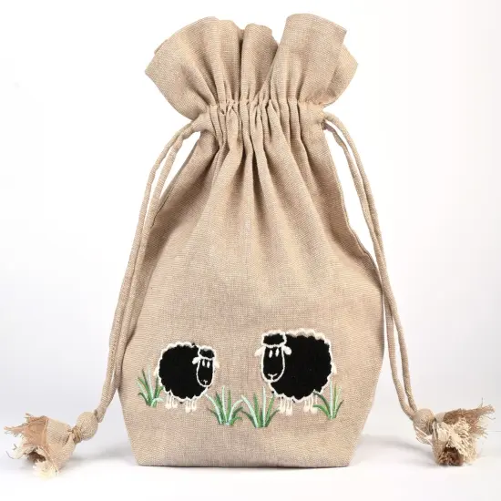 Lantern Moon Meadow Bag, Black Sheep Multicolor {1}