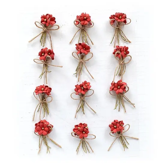 Pack of 3 - Little Birdie Paper Bouquet 12/Pkg-Love and Roses {2}