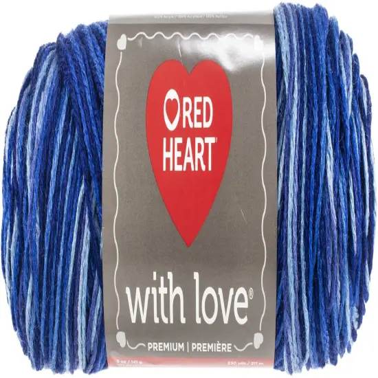 Multipack of 24 - Red Heart With Love Yarn-Deep Blues {1}