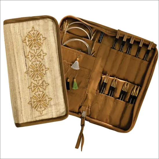 Lantern Moon Ancestry 4" Ebony Interchangeable Knitting Needle Set with Silk Case Multicolor {1}