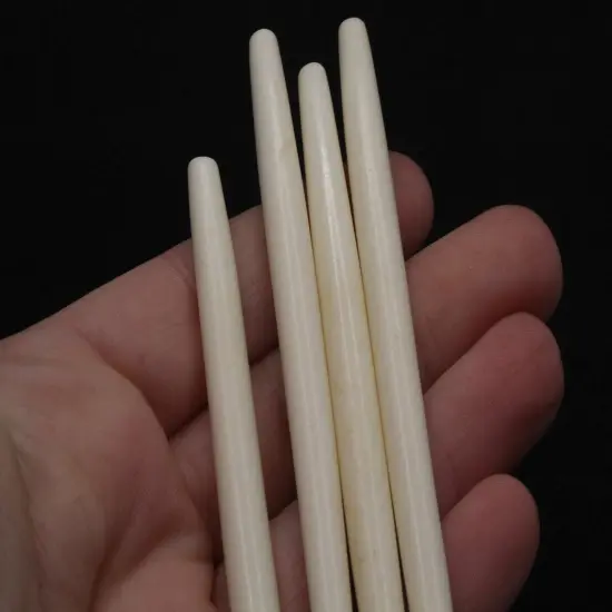 4 3.5 Inch Bone Hair Pipe Long Tube Beads {3}