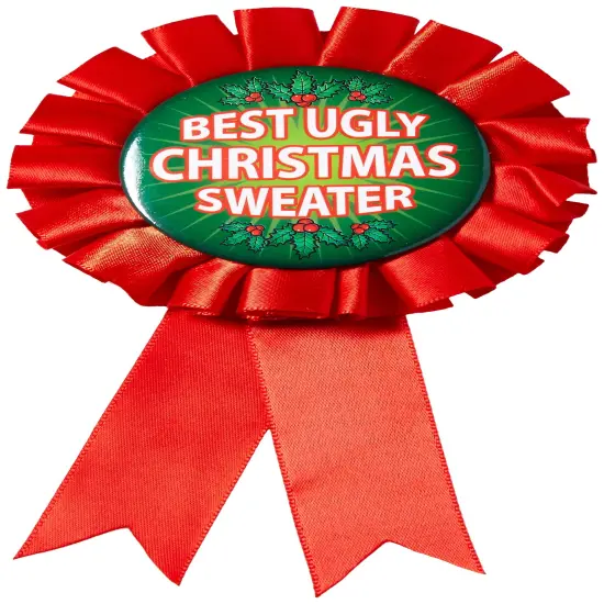 Forum Novelties Women's Award Ribbon For Ugliest Christmas Sweater {1}