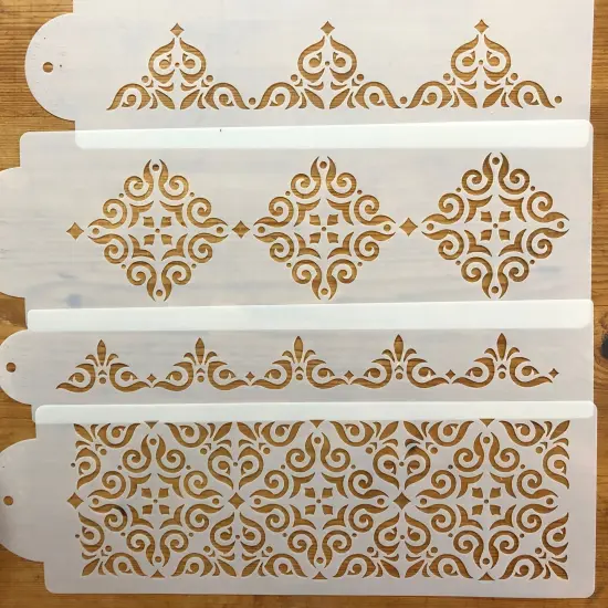Mexican Tile Cake Stencil Set | C540 by Designer Stencils | Stencils for Royal Icing, Airbrush, Dusting Powder | {6}