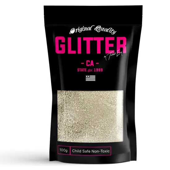 Matt Gold Premium Glitter Multi Purpose Dust Powder 100g / 3.5oz for use with Arts & Crafts Wine Glass Decoration Weddings Cards Flowers Cosmetic Face Body (PACKAGING MAY VARY) {1}