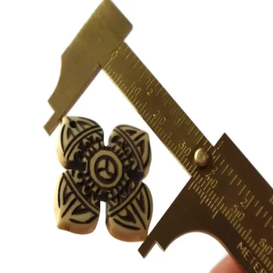 36mm Bone Cross Pendant Religion Beads and Charms Hand Carved Pendants {5}