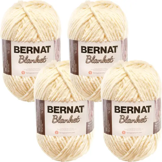 Multipack of 4 - Bernat Blanket Big Ball Yarn-Vintage White {2}