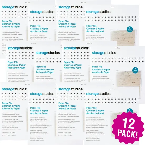 Multipack of 12 - Storage Studios Paper Files W/Tabbed Dividers & Labels 3/Pkg-12.75"X13" {1}