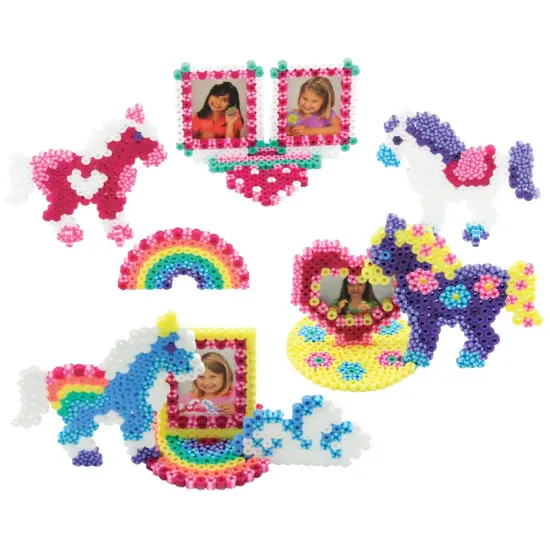 Multipack of 2 - Perler Fused Bead Kit-Rainbow Pony Frames {3}