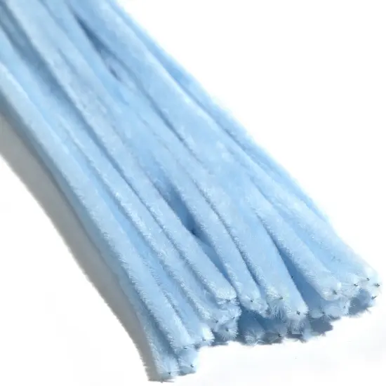 CousinDIY Chenille Stems 6mmx12" 25/Pkg-Light Blue {5}