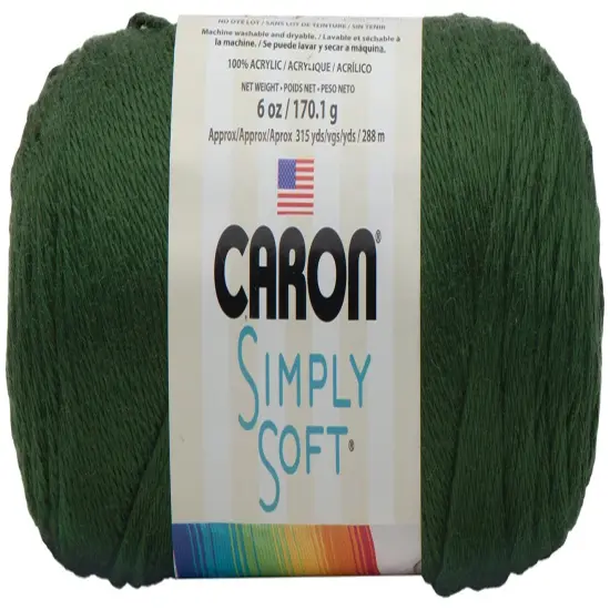 Multipack of 24 - Caron Simply Soft Solids Yarn-Dark Sage {2}