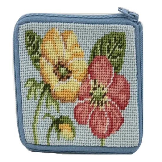 Stitch & Zip Needlepoint Coin Purse Kit-SZ157 Buttercups Multicolor {1}