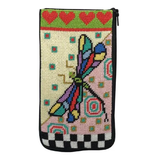 Eyeglass Case - Dragonfly - Needlepoint Kit Multicolor {1}