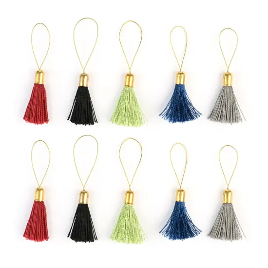 Lantern Moon Tassel Knitting Stitch Markers Multicolor {1}