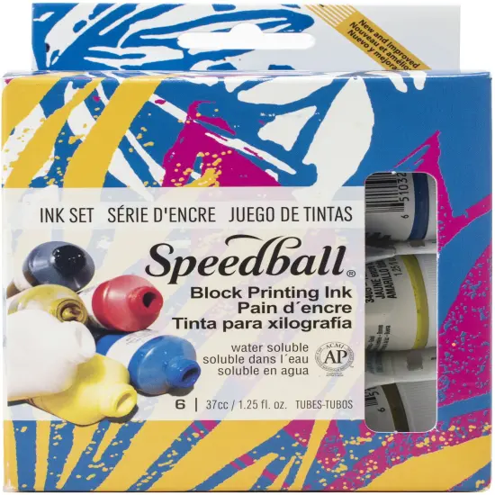 Speedball Block Ink Set 6/Pkg-Starter Set {1}