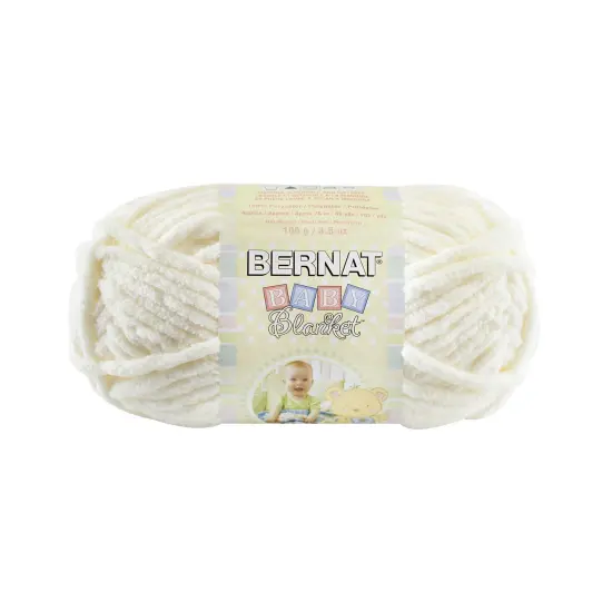 Bernat Baby Blanket Vanilla Yarn - 3 Pack of 100g/3.5oz - Polyester - 6 Super Bulky - 72 Yards - Knitting/Crochet {2}