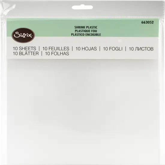 Sizzix Shrink Plastic 8.25"X11.75"-10/Pkg {1}