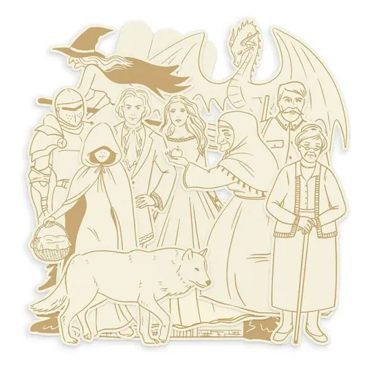 P13 Light Chipboard Decoration Base 8"X8"-Once Upon A Time, Mini Theatre {2}