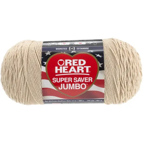 Multipack of 4 - Red Heart Super Saver Jumbo Yarn-Buff {2}