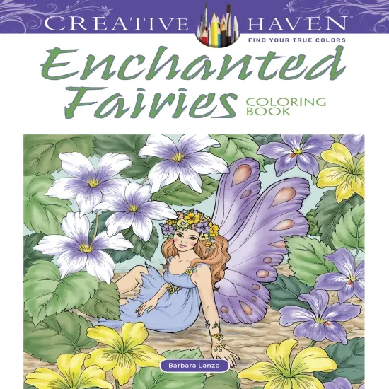Creative Haven: Enchanted Fairies Coloring Book-Softcover {1}