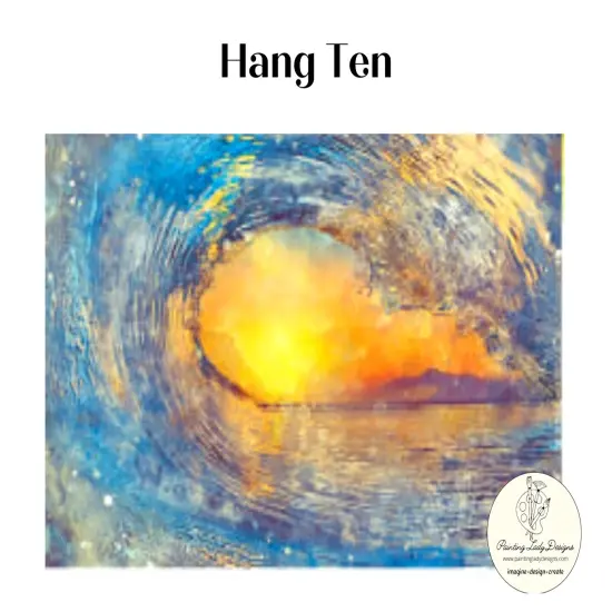 Hang Ten - Decoupage and Mixed Media Papers (large) {1}