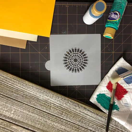 Mandala #2 Cookie & Craft Stencil | CM059 by Designer Stencils | Cookie Decorating Tools | Baking Stencils for Royal Icing, Airbrush, Dusting Powder | Craft Stencils for Canvas, Paper, Wood | Reusable Food Grade Stencil {3}