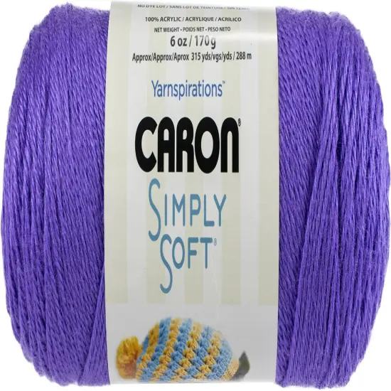 Multipack of 24 - Caron Simply Soft Brites Yarn-Grape {2}