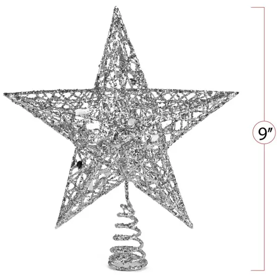 Ornativity Star Tree Topper - Christmas Glitter Star Ornament Treetop Decoration {5}