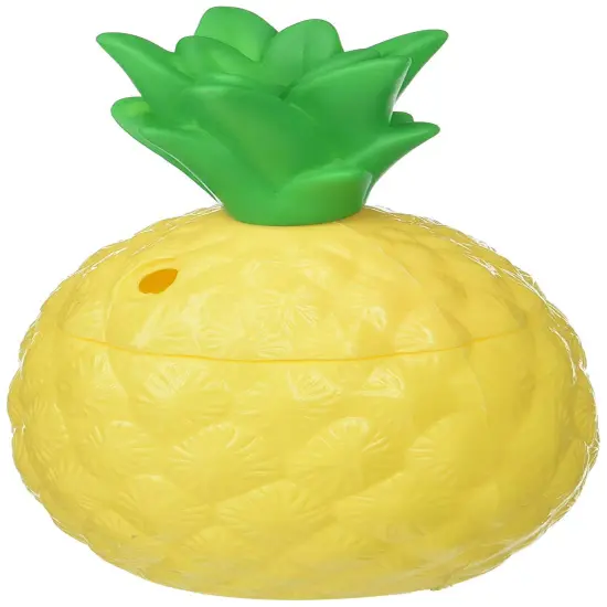 5.5" 8OZ PLASTIC PINEAPPLE CUP 12 Pack {1}