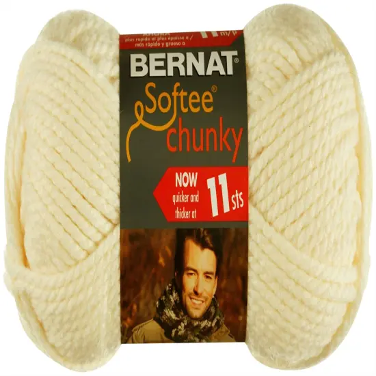 Multipack of 24 - Bernat Softee Chunky Yarn-Natural {2}