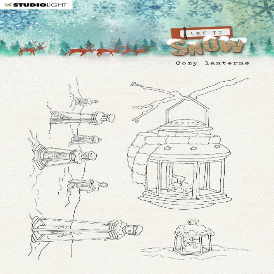 Studio Light Let It Snow Clear Stamps-Nr. 266, Cozy Lanterns {1}