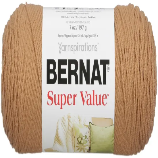 Bernat Super Value Topaz Yarn - 3 Pack of 198g/7oz - Acrylic - 4 Medium (Worsted) - 426 Yards - Knitting/Crochet {2}