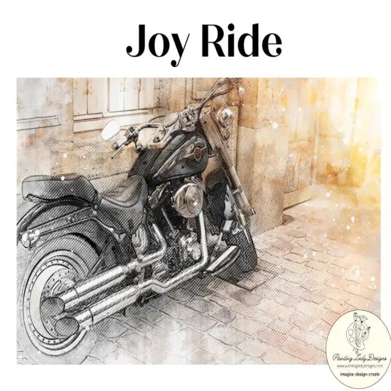 Joy Ride Decoupage & Mixed Media Art Paper (small) {1}