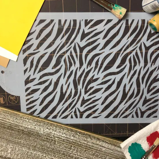 1/4 Sheet Zebra Print Cake Stencil | C590 by Designer Stencils | Cake Decorating Tools | {3}
