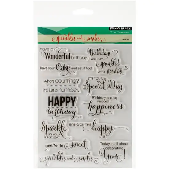 Penny Black Clear Stamps-Sprinkles & Smiles {1}