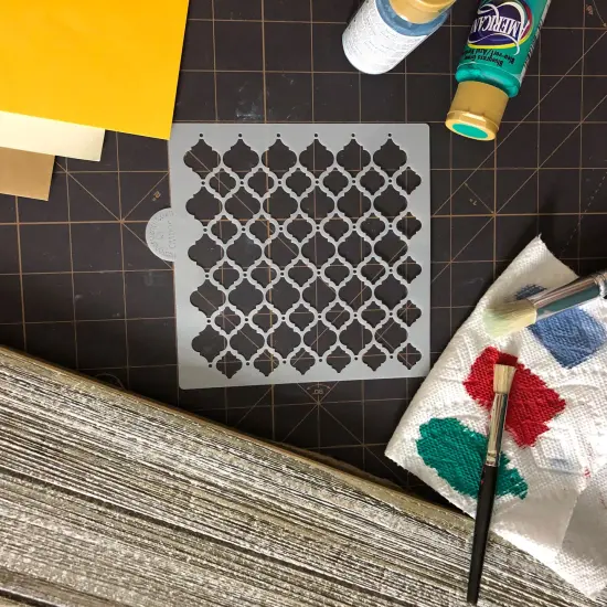 Turkish Intricate Pattern Cookie & Craft Stencil | CM099 by Designer Stencils | Cookie Decorating Tools | Baking Stencils for Royal Icing, Airbrush, Dusting Powder | Craft Stencils for Canvas, Paper, Wood | Reusable Food Grade Stencil {3}