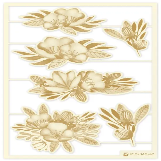 P13 Die-Cut Chipboard Embellishments 4"X6"-Sugar & Spice #04, 6/Pkg {3}