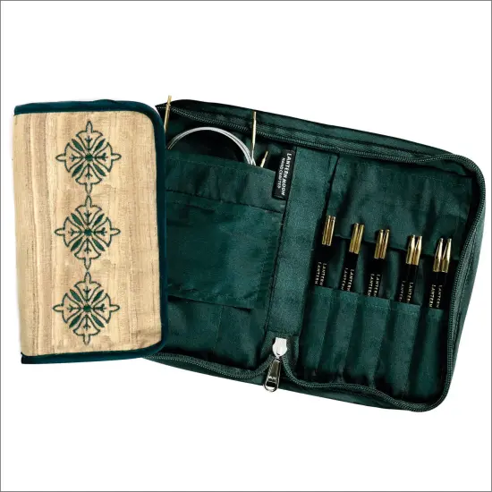 Lantern Moon Legacy 5" Ebony Interchangeable Knitting Needle Set with Silk Case Multicolor {1}