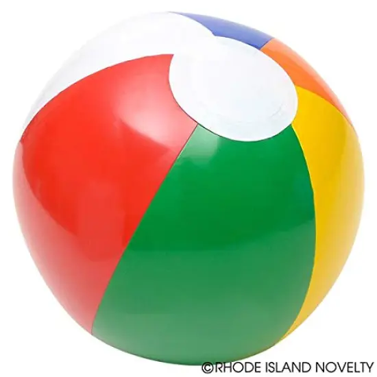 Rhode Island Novelty Inflatable 12 Inch Multicolored Beach Balls, Set of 12 {2}