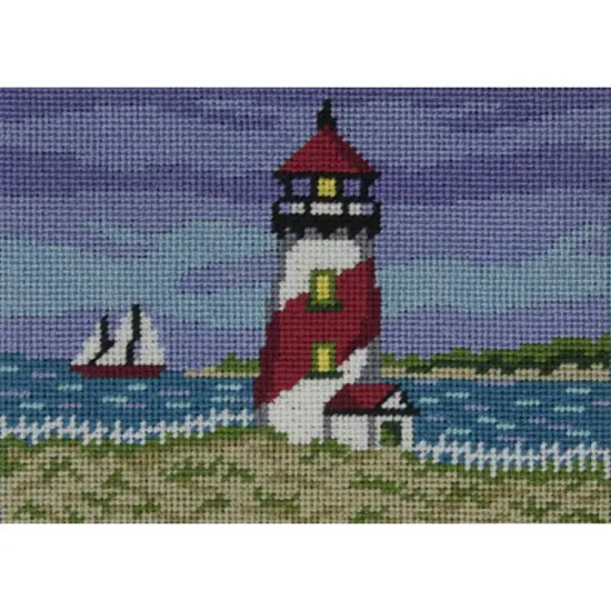 Canoodles-- Red Lighthouse-- Needlepoint Kit Multicolor {1}