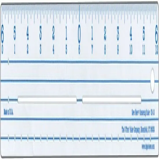 Westcott Plastic Ruler 12"-Zero Centering {2}