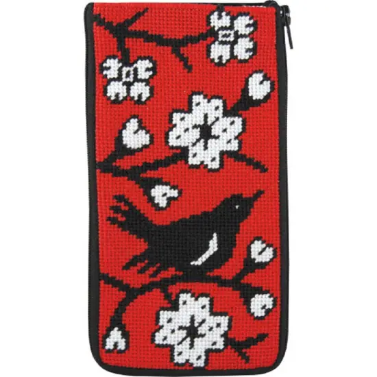 Stitch & Zip Eyeglass Case Needlepoint Kit- Blackbird Multicolor {1}