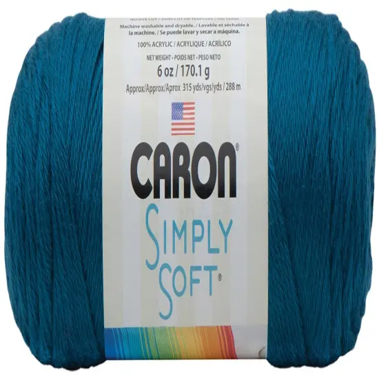 Multipack of 12 - Caron Simply Soft Solids Yarn-Ocean {2}