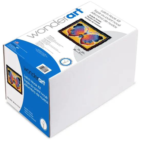 Wonderart Latch Hook Kit 15"X20"-Butterfly Fantasy {2}