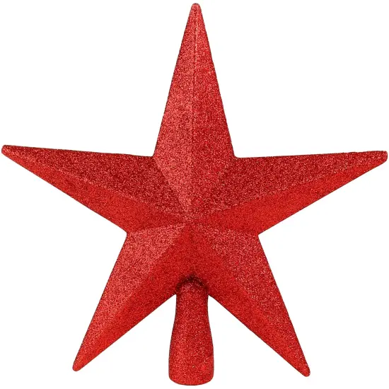 Ornativity Glitter Star Tree Topper - Christmas Red Decorative Holiday Bethlehem Star Ornament {3}