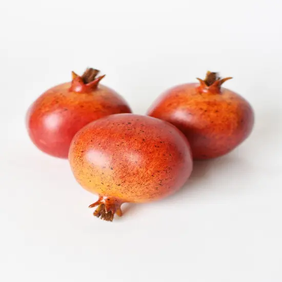 3.5" Faux Pomegranate Fruit {2}