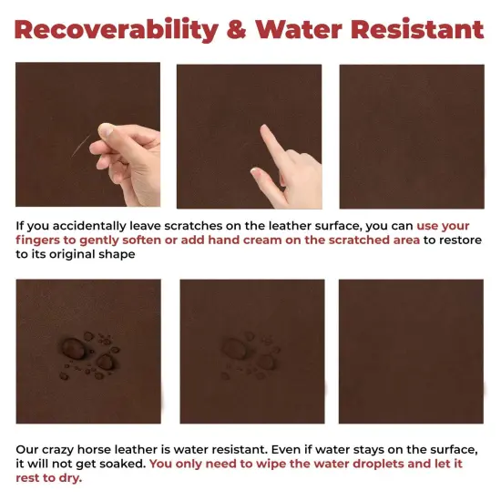 ELW Tooling Leather 5-6 oz (2-2.4mm) Pre-Cut Sizes - Sable Brown Cowhide Full Grain Leathercraft for Holsters, Knife Sheaths, Coasters, Emboss, Stamp, Earrings {6}