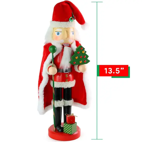 Ornativity Santa Nutcracker 13.5" - Holiday Wooden Nutcracker Santa Figure Home Decoration {5}