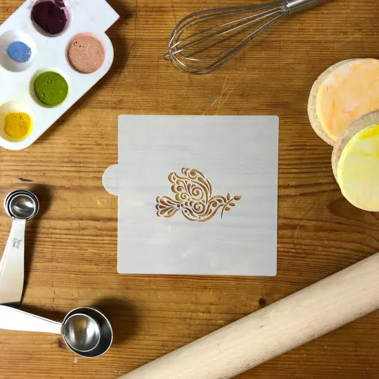 Dove of Peace with Olive Branch Cookie & Craft Stencil | CM041 by Designer Stencils | Cookie Decorating Tools | Baking Stencils for Royal Icing, Airbrush, Dusting Powder | Craft Stencils for Canvas, Paper, Wood | Reusable Food Grade Stencil {5}